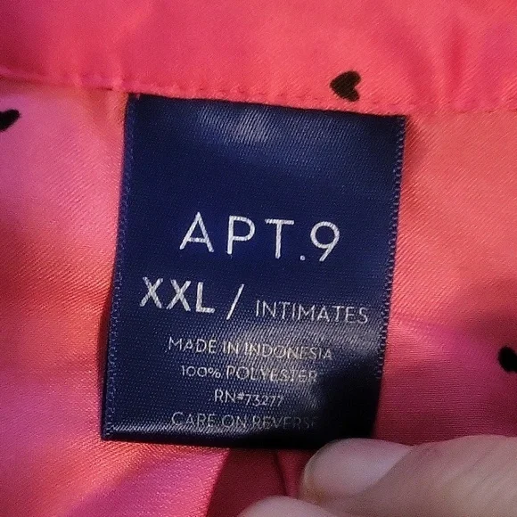 Apt. 9 Pink Heart Pajama Set - Picture 3 of 7